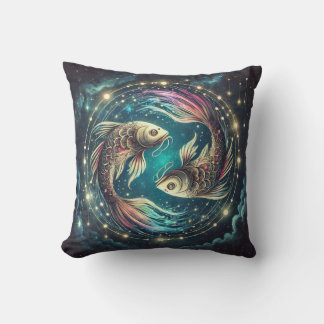 Pisces Zodiac Art Cushion