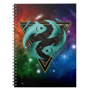Pisces Zodiac Astrology Gift Notebook