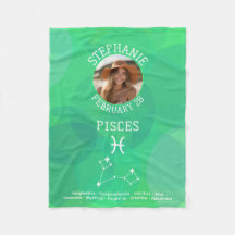 Pisces Zodiac Astrology Photo Custom Birthdate