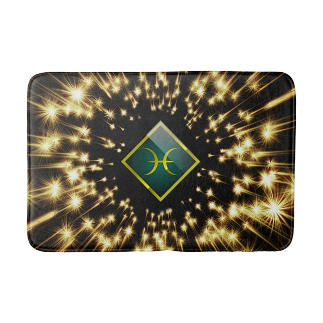 Pisces zodiac bath mat (Front)
