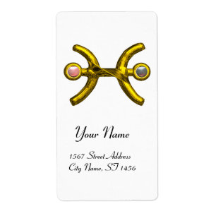 PISCES ZODIAC BIRTHDAY Pink White Pearls