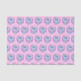 Pisces Zodiac Coquette Heart Birthday Cake Tissue Paper