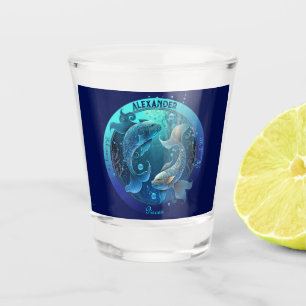 Pisces Zodiac Customisable  Shot Glass