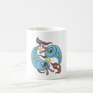 Pisces Zodiac Fish Celestial Astrology Coffee Mug
