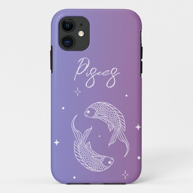 Pisces zodiac horoscope star sign gradient Case-Mate iPhone case (Back)