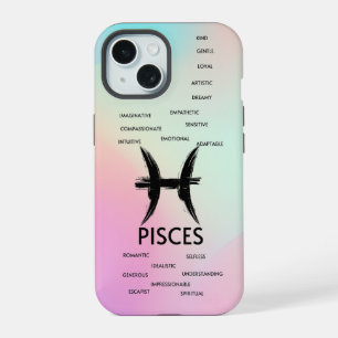 Pisces Zodiac Horoscope Traits Girls iPhone 15 Case