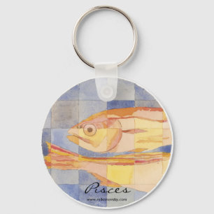 Pisces Zodiac Key Ring