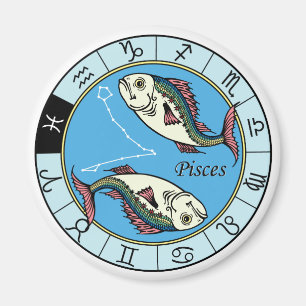 pisces zodiac magnet
