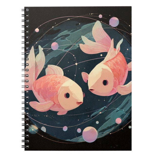 Pisces Zodiac Notebook (Front)
