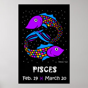 PISCES - ZODIAC POSTER