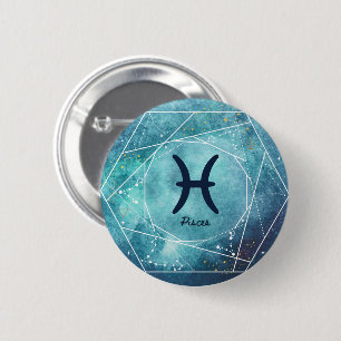 Pisces Zodiac Sign 6 Cm Round Badge
