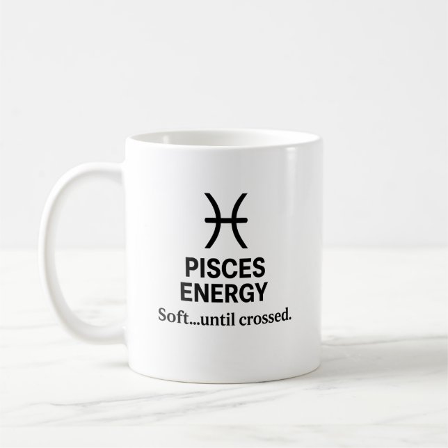 Pisces Zodiac Sign Astrology Mug (Left)