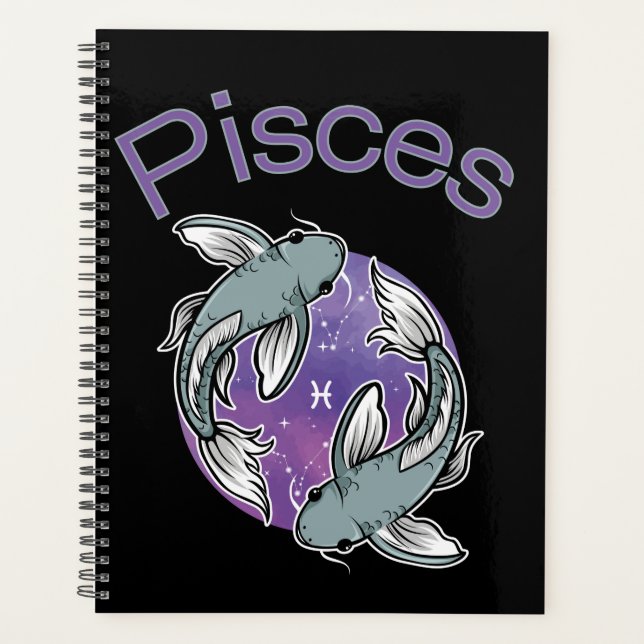 Pisces Zodiac Sign Calendar Planner (Front)