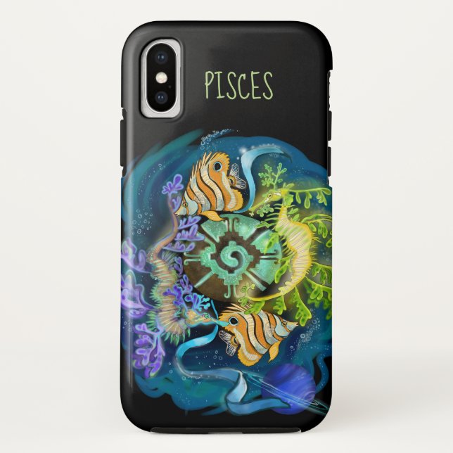 Pisces Zodiac Sign Case-Mate iPhone Case (Back)