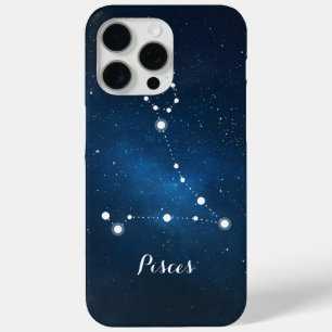 Pisces Zodiac Sign Constellation iPhone 15 Pro Max Case