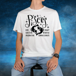 Pisces Zodiac Sign Horoscope  Personality Traits  T-Shirt