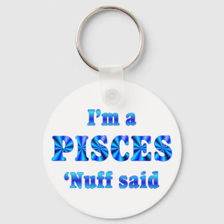 Pisces Zodiac Sign Key Ring