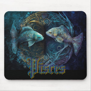 Pisces Zodiac Sign Mouse Pad