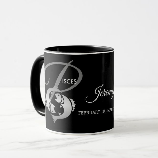 Pisces - Zodiac Sign Mug (Front Left)
