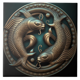 Pisces Zodiac Sign Pisces Horoscope Ceramic Tile