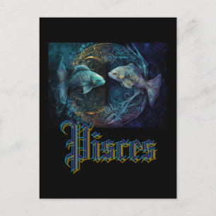 Pisces Zodiac Sign Postcard