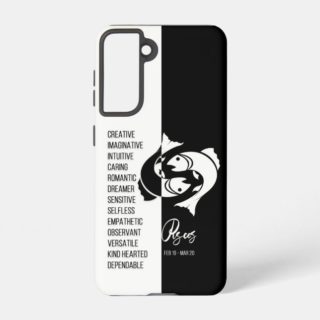 Pisces Zodiac Sign Samsung Galaxy S21 Case (Back)