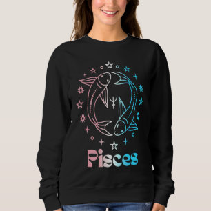 Pisces Zodiac Sign Trans Transgender Astrology LGB Sweatshirt