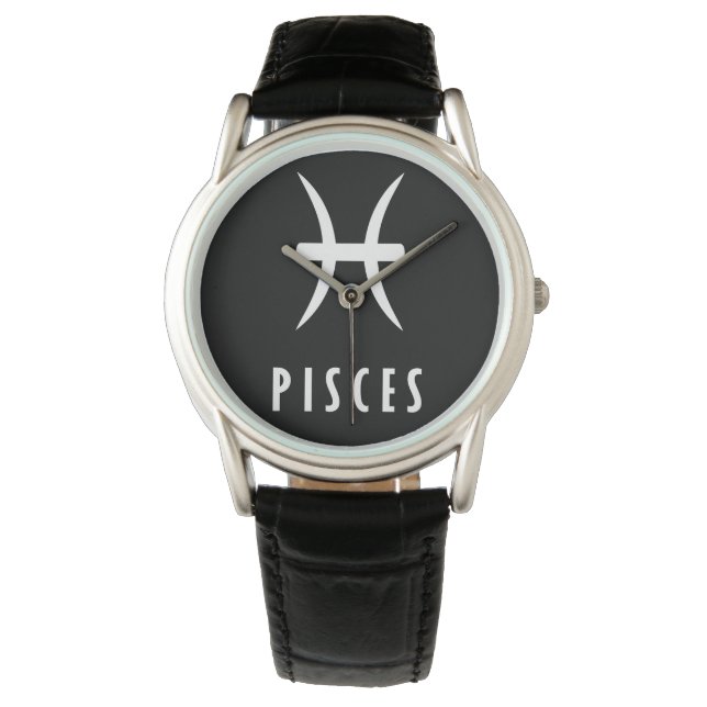 Pisces zodiac sign watch (Front)