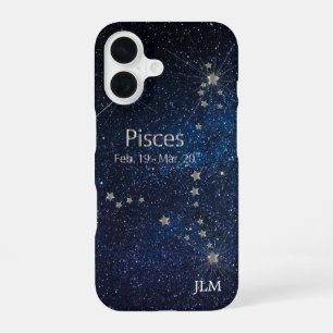Pisces - Zodiac Star Sign iPhone 16 Case