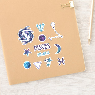Pisces Zodiac Sticker Collection