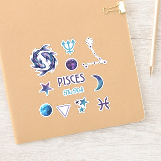 Pisces Zodiac Sticker Collection