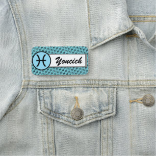 Pisces Zodiac Symbol Standard by Kenneth Yoncich Name Tag
