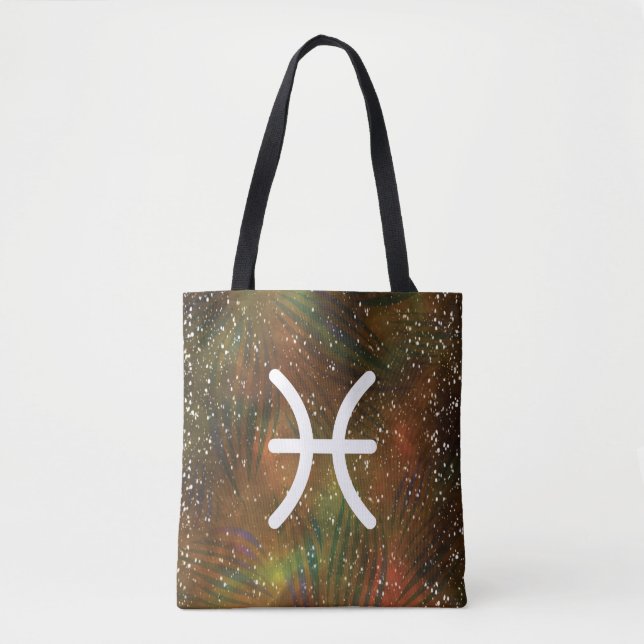 Pisces Zodiac Tote Bag (Front)