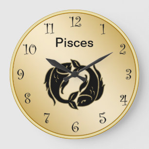 Pisces Zodiac Wall Clock