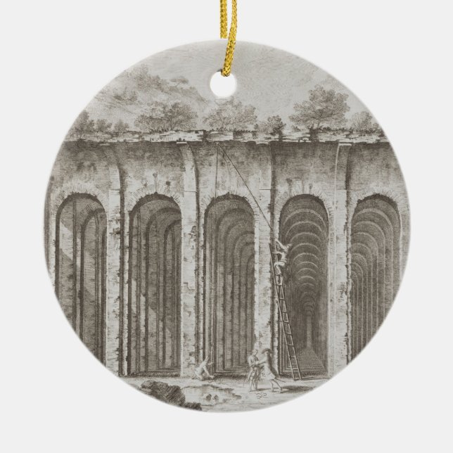 Piscina Mirabilis, from 'Avanzi della Antichita es Ceramic Tree Decoration (Front)