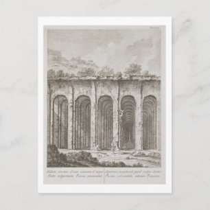 Piscina Mirabilis, from 'Avanzi della Antichita es Postcard