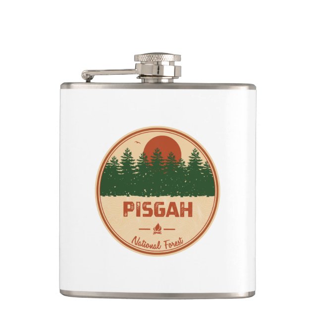 Pisgah National Forest Hip Flask (Front)