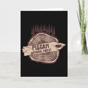 Pisgah National Forest North Carolina Asheville  Card
