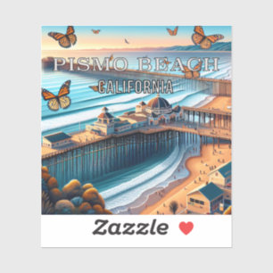 Pismo Beach California 3 Inch Vinyl Sticker