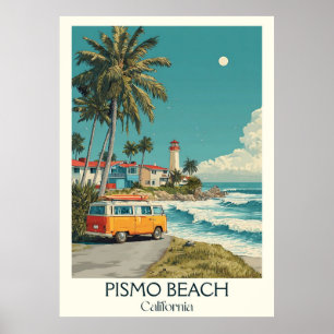 Pismo Beach California Art Print Classic CA