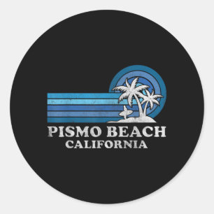 Pismo Beach California Family Summer Vacation Classic Round Sticker