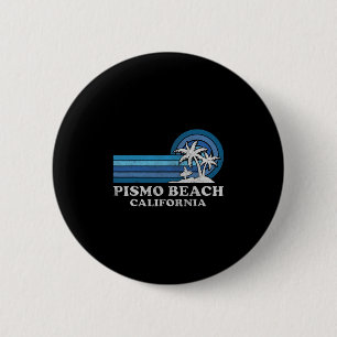 Pismo Beach California Family Summer Vacation Vint 6 Cm Round Badge