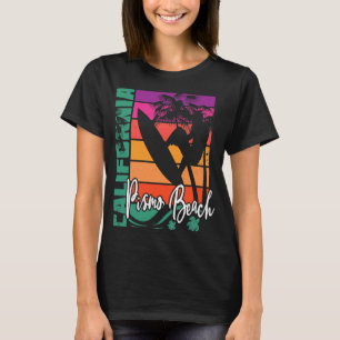 Pismo Beach California Retro Sunset Beach Surf Sou T-Shirt