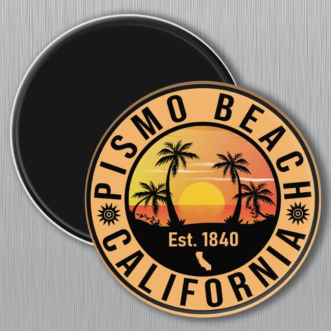 Pismo Beach California Sunset Vacation Souvenir Magnet (Creator Uploaded)