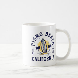 Pismo Beach California Surf Summer Vacation Vintag Coffee Mug