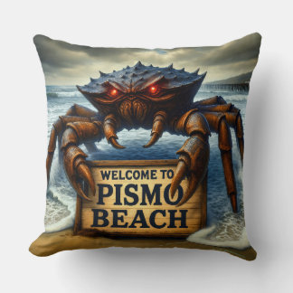 PISMO BEACH - "CLAWS OF THE COAST." CUSHION