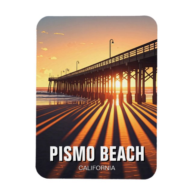 Pismo Beach Pier California Magnet (Vertical)