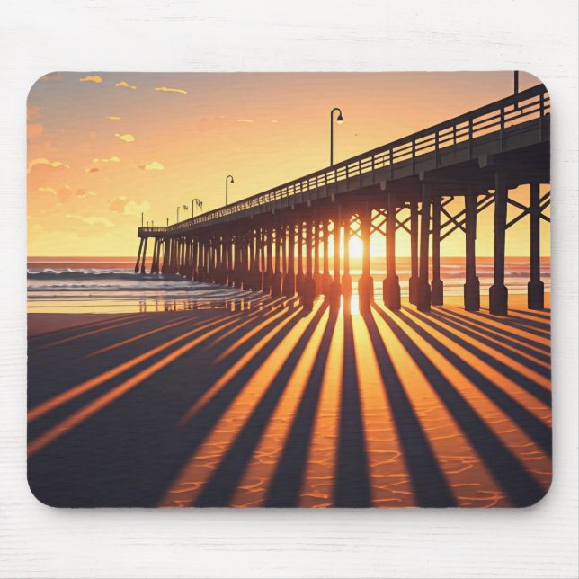 Pismo Beach Pier California Mouse Pad (Front)