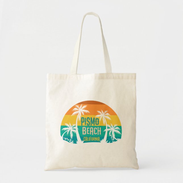 Pismo Beach Retro Tote Bag (Front)