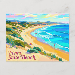 Pismo State Beach California Postcard